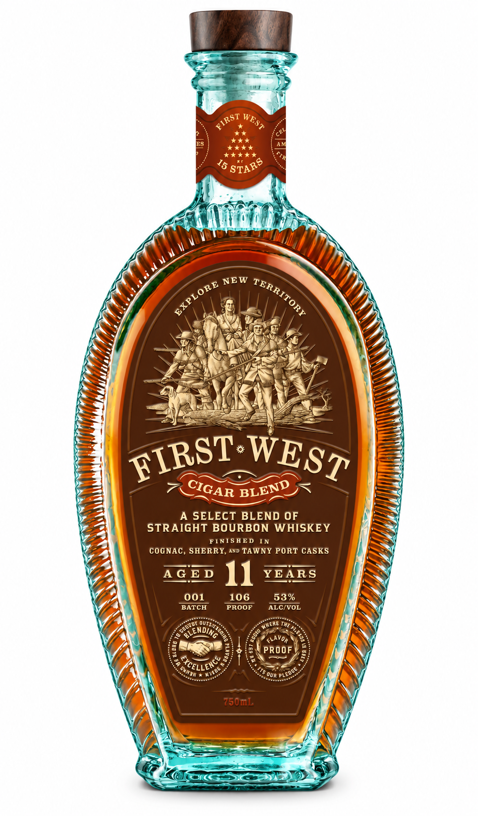 15 Stars First West Cigar Blend Bourbon